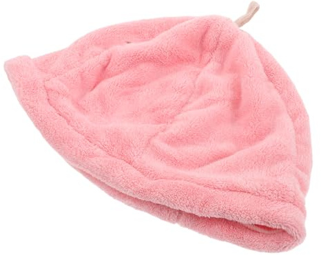 DEARMAMY Kinderduschhaube aus Plüsch für Schnelles Haartrocknen Kopftuch zum Baden Nasshaarmütze für Damen Haarhaube für Spa und Reisen Haarwickel aus Korallenfleece