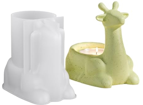 Stampi in silicone per calcestruzzo | Creazione Cerf della terapia natalizia | Strumento anti-adesivo per artigianato | Progetti creativi in gesso