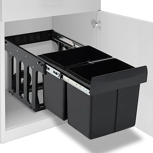 Genérico Cubo de Basura de Cocina extraíble Reciclaje Cierre Suave 36 L,Casa y jardín,Productos del hogar,Contenedores de residuos,Cubos de la Basura y papeleras,Negro,5.54 KG,51179