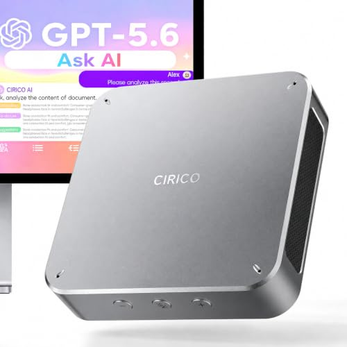 CIRICO Conference Speakerphone, 4-Mic 360° Pickup, Bluetooth 5.3 & USB