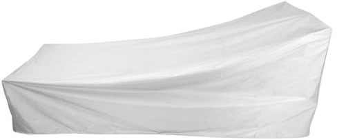 Luxshiny Funda para Tumbona de Tela Oxford 210d Plata 208x76x41/79 Cm, Cubierta Protectora para Sillón Reclinable Exterior Resistente al Agua y Polvo, Funda Plegable para Muebles de Jardín