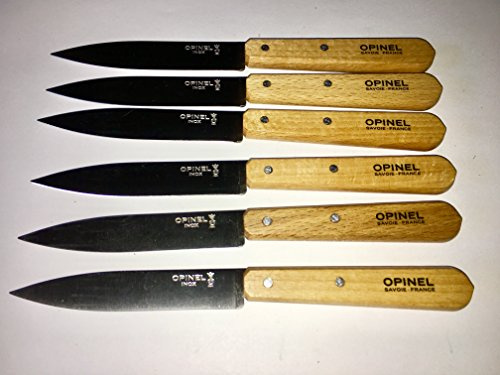 Opinel Lot de 6 Couteaux 112 INOX Bois de hêtre