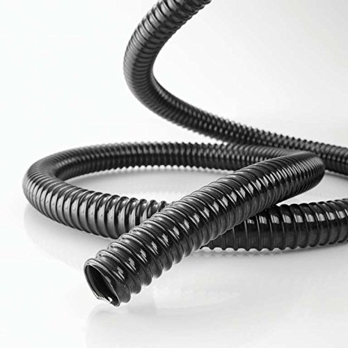 REHAU - Manguera en Espiral para Estanque (7,5 m, 38 mm), Color Negro