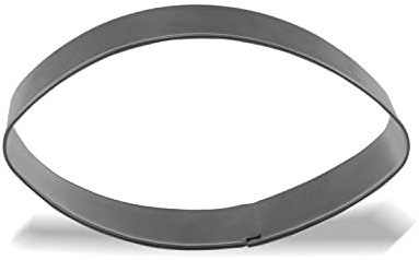 Keewah Cortador de galletas de fútbol, 4 x 2.2 pulgadas, acero inoxidable