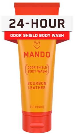 Mando - Odor Shield Shower Gel - 24-Hour Odor Control - Removes Odors Better Than Soap, SLS & Paraben Free