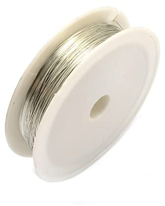 Aqxyedc 10Roll Aluminium Bijoux Bijoux Fil d'artisanat String 0.5mm de diamètre 7m / Rouleau wanglan