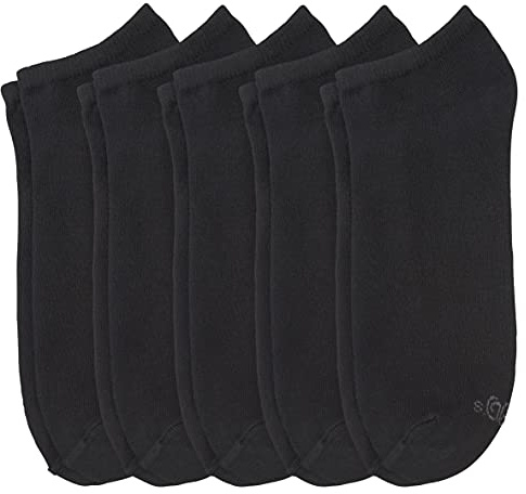 S.Oliver Unisex Sneaker Socken 10er Pack, Größe:43-46;Farbe:Black (05)