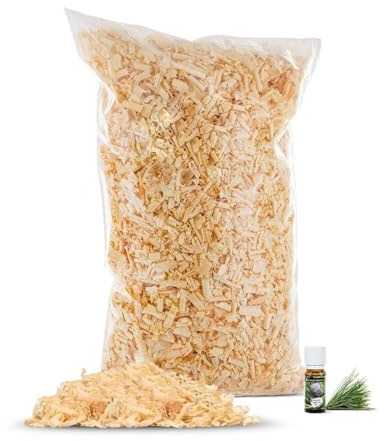 1kg Zirbenspäne 1. Wahl mit 10ml Bio-Zirbenöl - zertifiziertes Zirbenholz