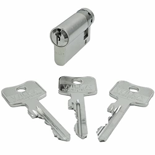 Wilka, profilo normale a mezzo cilindro, chiusura singola, con 3 chiavi (VS 10/55)