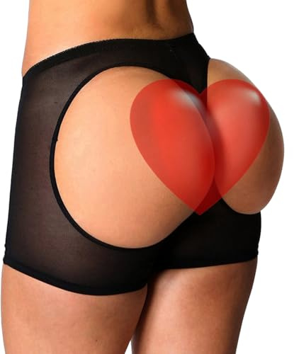 FUT Women Butt Lifter Shaperwear Tummy Control Seamless Panty Invisible Boyshort Black