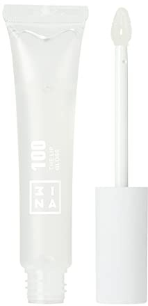 3INA MAKEUP - The Lip Gloss 100 - Transparente - Gloss à Lèvres - Effet Miroir- Texture Crémeuse et Hydratant - Hautement Pigmentée - Fini Brillant avec baguette magique - Vegan - Cruelty Free