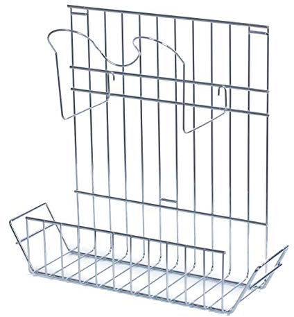 AF NOVA Meister Schlauchhalter Chrom Mit Kantenschutz Schlauchhaken Schlauchhalter Zubehörkorb Zentralstaubsauger