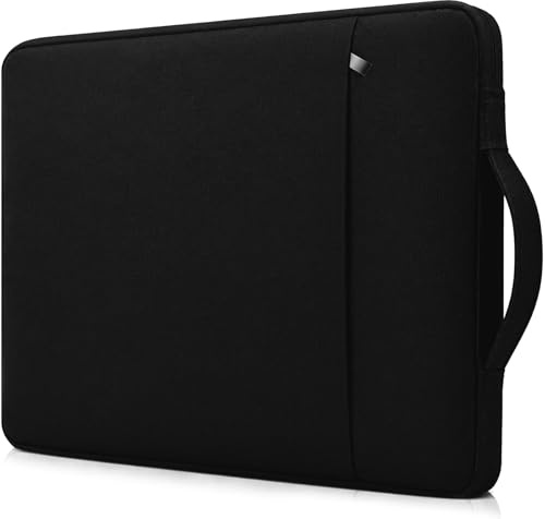 RAINYEAR 11 Pulgadas Funda Protectora para Portátil Compatible con 11 MacBook Chromebook Surface Tablet DELL HP ASUS Laptop Ordenador Portátiles Bolsa con Asa y Bolsillo Delantero,Negro
