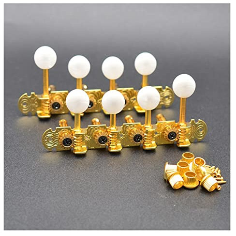 FLFL 1 Set Mandolin Machine Heads Tuners Tuning Keys Pegs For Mandolin Instrument Tuner Machine Heads Knobs (Color : Gold)