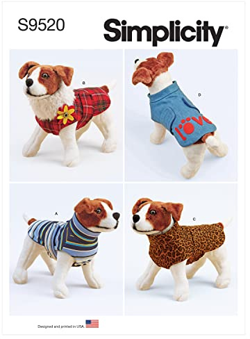 Simplicity SS9520A Hundemantel A XS-S-M-L-XL