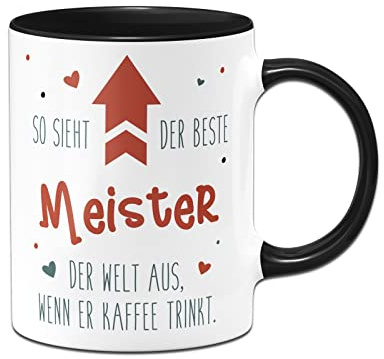Tassenbrennerei Tasse mit Spruch - So Sieht der Beste ... der Welt aus, wenn er Kaffee trinkt - Kaffeetasse lustig als Geschenk für Kollegen, Kollegin