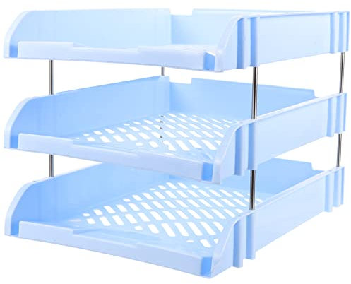 Operitacx Papierablage Schreibtisch-organizer Mit Stauraum Stapelbarer Papierfach-holder Für Büro Schule Und Zuhause Modernes Design Für Dokumenten-aufbewahrung