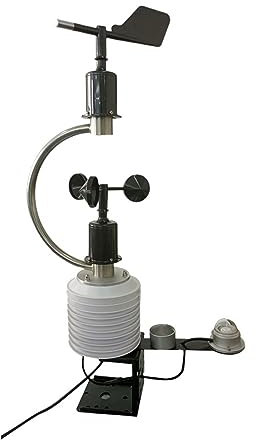 SHYISY Anemometre de Vent Capteur Vitesse Capteur de Direction de Vitesse du Vent de Pression d'humi de température de l'air de CO2 intégré personnalisé PM2.5 PM10 capteur de Station météo compacte