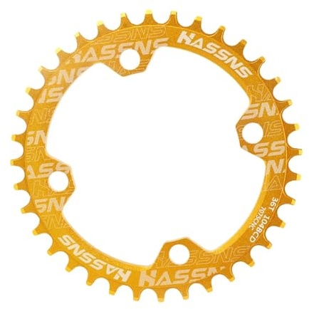 harayaa Fahrradkettenblatt Kettenblatt, 104 mm BCD Leichtes Kettenrad 42T Tragbare Fahrradkettenblattteile für Mountainbike-Zubehör