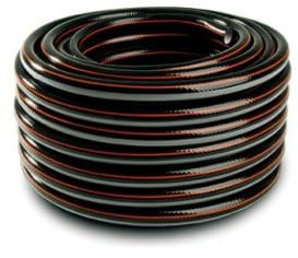 1/2- Super Strong 4 Layer Garden Black Hose Pipe Reel Reinforced Carbon15-50m (50)