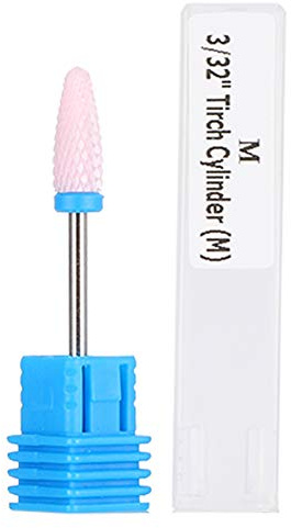 Qukaim Bur Holder Ceramic Cylinder Nail Drill Bit Set, 5 Types Nail Polishing Manicure Tools, Grinding Head Display Stand, Nail Art Tools Exhibition, Bur Holder, Nail Drill Bits Holder,