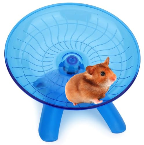 Silent Hamster Running Wheel, Flying Saucer for Gerbils, Mice & Other Small Pets