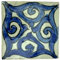Azulejo marroquí de cerámica pintada a mano, 10 x 10 cm