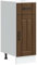 vidaXL Lucca Brown Oak Kitchen Base Cabinet - Modern Engineered Wood Storage Cabinet with Adjustable Feet - 30x46x81.5 cm, Ample Space for Kitchen Essentials