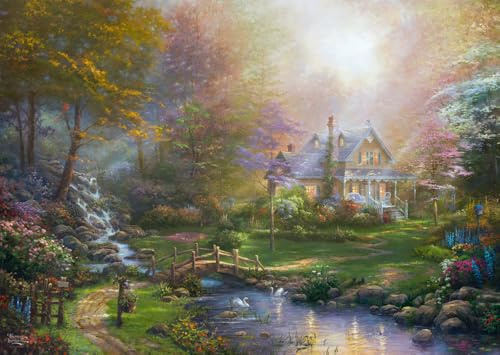 Schmidt 59776 Thomas Kinkade A Mother's Perfect Day Puzzle, 1000 Teile