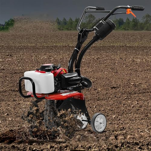 Motocoltivatore a benzina da giardino, coltivatore per terreno, coltivatore per prato, motore motozappa, motocoltivatore a benzina, attrezzo per la lavorazione del terreno, per cortile, giardino