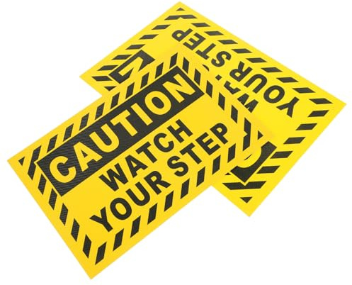 POPETPOP 2piezas Unidades De Pegatinas Antideslizantes Cuidado Escalón Para Seguridad El Trabajo y Precaución Suelos Mojados