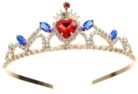 VALICLUD Tiara Per Ragazze Strass Lucenti, Fascia Per Chioma Copricapo Diadema Per Bambini, Accessorio Leggero Per Feste, Compleanni e Attività Fotografiche