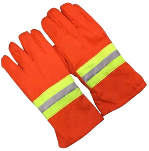 Vaguelly Heat Resistant Fire Resistant Rescue Gloves for Outdoor Work Durable Cut and Stab Hand Protectors Insulated Safety Gloves for Men and Women Emergency Use