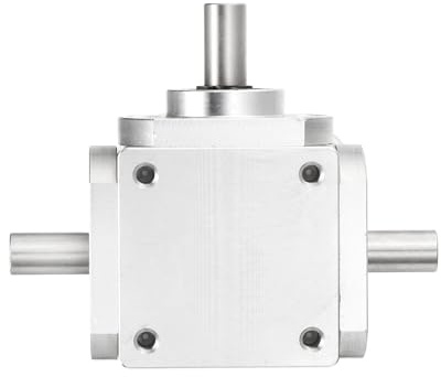 QUARKZMAN Växellåda 90 grader rak vinkel konisk växellåda 1:1 fram dubbel utgångsaxel 1 modul 20 tänder konisk växel DIY axel 8 mm, 79 x 66 x 30 mm (L x B x H)