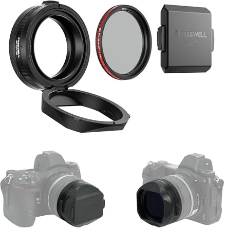 Freewell The Real Lens Hood – CPL/Mist Filter, Quick Flip, Touchless Adjustment for NIKKOR Z 40mm f/2 (Black)