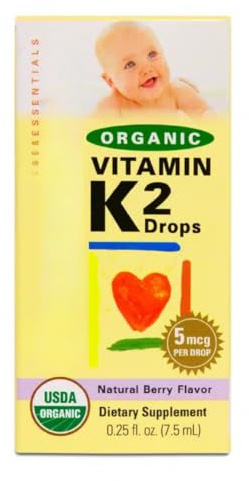 Vitamin K2 5mcg per Drop, Food Supplement, Berry Flavour - 7.5ml