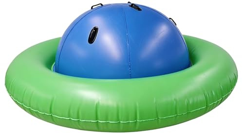 Gr8 Garden 88 Inflatable Dome Rocker Bouncer for Kids, Outdoor Garden Climbing & Balancing Play Toy with Handles, Heavy Duty Seesaw Inflatable, Ages 5+