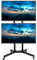 VIVO Mobile TV Cart for 32 to 65 inch Dual Screens up to 32kg Each, LCD LED OLED 4K Smart Flat and Curved Panels, Rolling Stand for 2 TV’s, Locking Wheels, Max VESA 600x400, Black, STAND-TV03E2