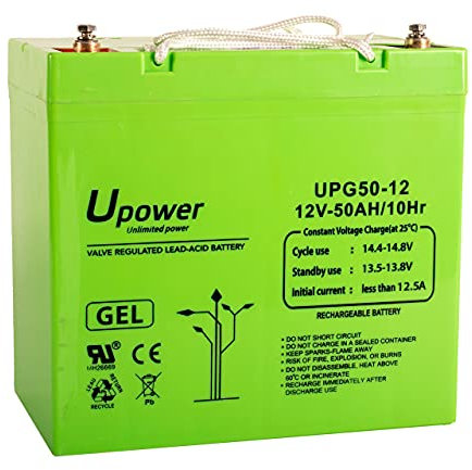 Master U-Power Batterie au Plomb Gel 50 Ah 12 V