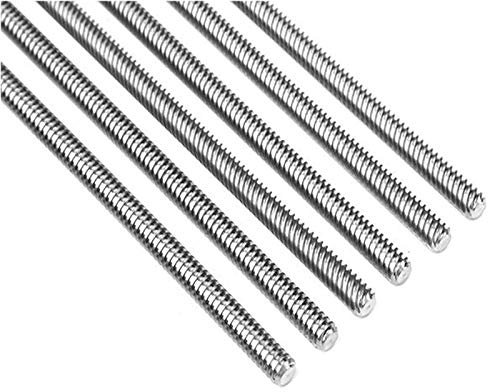BGTR Viti Piombo madrevite 8mm Discussione Lunghezza 350mm 400 Millimetri in Acciaio Inox Viti trapezoidali Rod con Dado in Ottone for Viti Stampante 3D CNC Viti (Color : 8x400mm (1pcs))