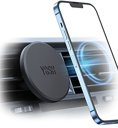YOSH für MagSafe Autohalterung, Handyhalterung Auto mit N52 Magnet, Ultra-Stabiler Lüftung KFZ Handyhalterung, Magnetische Handyhalter fürs Auto, für iPhone 17/16/15/14/13/12 Serie, ohne Metallplatte