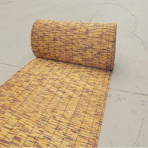 KDDFN Natürlicher Schilfzaun,Garten-Sichtschutzzaun,Schilf-Balkon-Abschirmung,Heimtextilien,Handgewebt,Einfache Montage,für Hinterhof-Patio-Garten,Angepasst (160x600cm/5.2x20ft)
