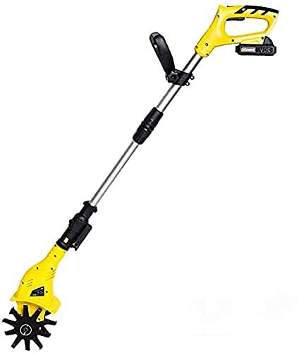 Samnuerly Akku-Elektro-Gartenfräse, Grubber & Rotavator, Lithium-Ionen-Akkupack 20-V-Fräse