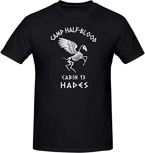 Cabin 13 Camp Half Blood Skeleton Hades Percy Jackson Olympians Shirt T-Shirt Tee Style Black L