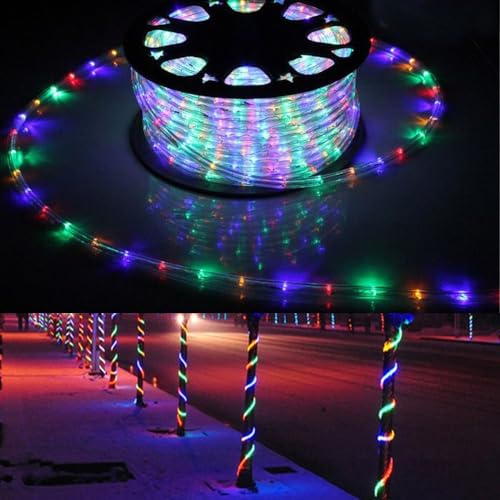 Ansobea LED Lichterschlauch Außen, 50m 1200 LEDs Lichtschlauch, Wasserfest LED Schlauch Lichterkette, Bunt mit Timer & 8 Modi Lichtschläuche,für Außen Innen Party Hochzeit Weihnachten Dekolicht