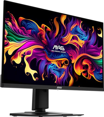 MSI mag 271QPX OLED, 27 QHD Monitor para Juegos, 2560 x 1440, 0.03ms Tiempo de Respuesta, 360Hz, True Black HDR 400, HDMI, Puerto DP, USB Tipo C, inclinación, Altura