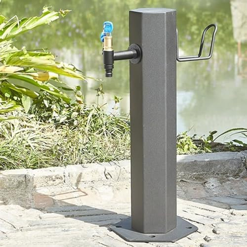 Freistehender Wasserhahn Spalte Garten Wasserhahn，edelstahl-gartenschlauch-rack-ständer，frostschutz-wasserrohr Für Den Außenbereich Vertikaler Wasserhydrant，gartenwasserspender Wasserverteilerbrunne