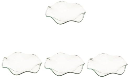 Healvian 4stücke Ersatzschale Für Duftlampe Transparente Glasplatte Für Ätherische Öle Und Wachsmelts ø Stabil Und Langlebig Für Aromatherapie Und Duftlampen