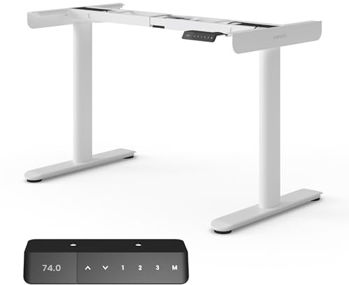 Ergotopia Desktopia One – Höhenverstellbarer Schreibtisch Gestell, Elektrisch höhenverstellbares Tischgestell, TÜV-geprüft, Schreibtisch höhenverstellbar mit Doppelmotor-System, 7 Jahre Garantie