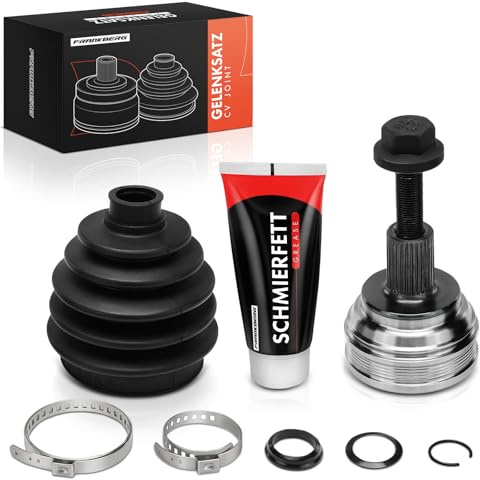 Frankberg Jeu de Joints Arbre de Transmission Compatible avec Golf Plus 521 5M1 Golf V 1K1 Golf V Variant 1K5 Golf VI 5K1 Golf VI Variant AJ5 Leon 1P1 Remplacer# 12-221688